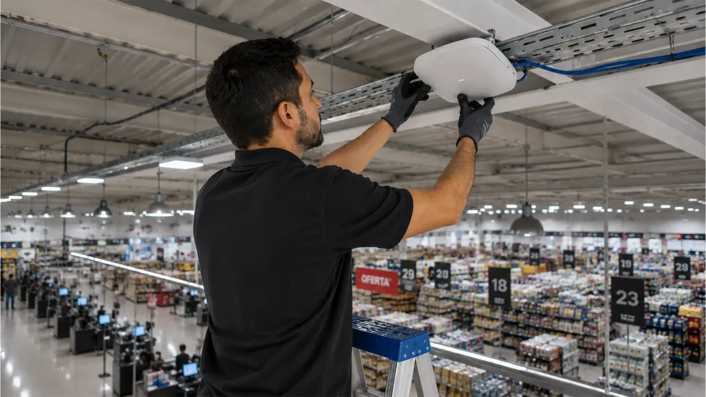Instalación de antenas Wi-Fi y redes