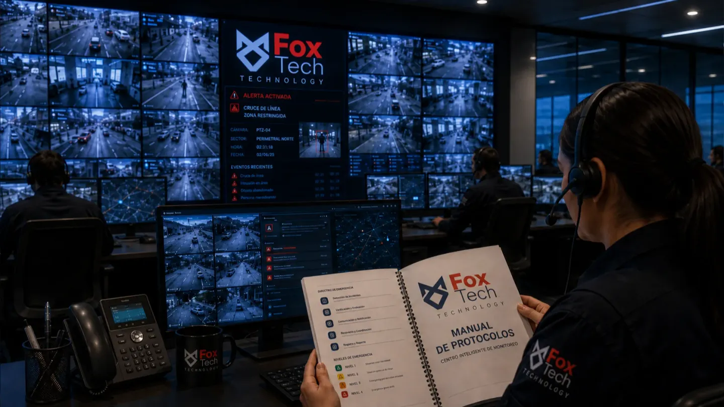 Operadores activando un protocolo de actuación